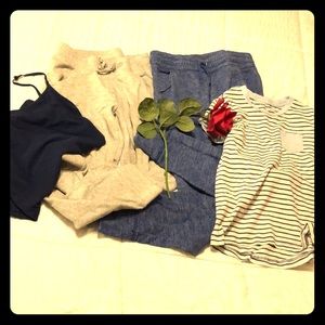 Girls Bundle with tank top shirt and two joggers